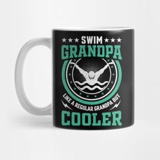Swim Grandpa - Vintage Circle Swimmer Design Mug